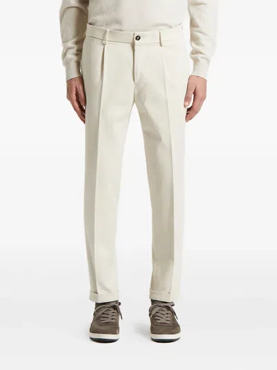 Peserico Pleated-front Trousers In Neutral