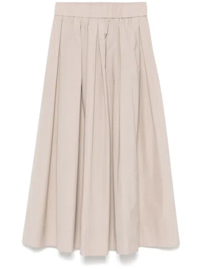 PESERICO PLEATED MIDI SKIRT