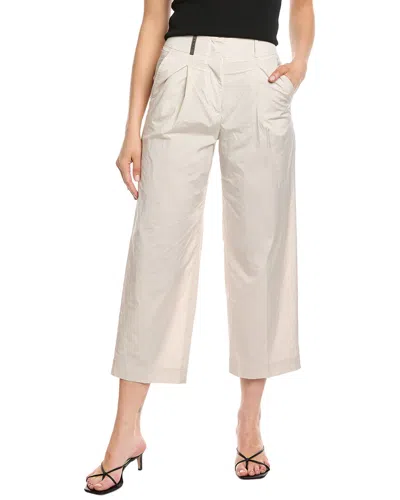 Peserico Pleated Pant In Neutral
