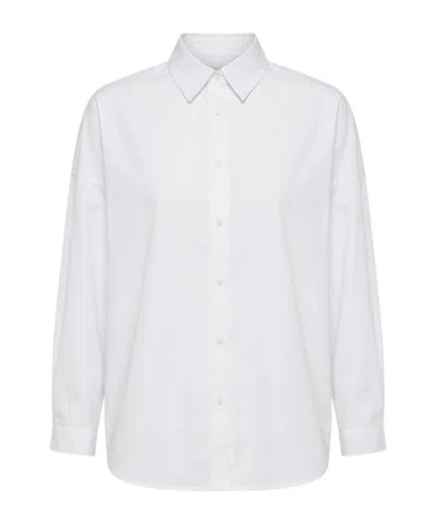 Peserico Pleated Shirt In White