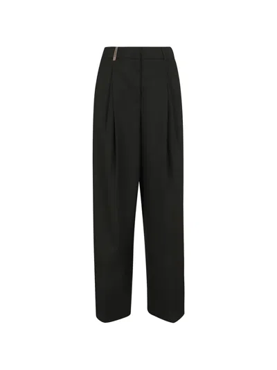 Peserico Pleated Tailored Trousers In Black