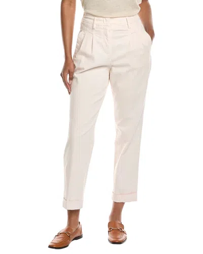 Peserico Pleated Trouser In Neutral