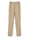 Peserico Brown Cotton Pants
