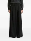 Peserico Pleated Trousers In Black