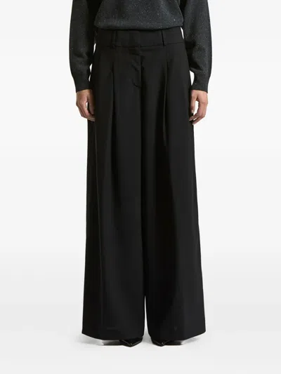 Peserico Pleated Trousers In Black