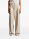 Peserico Pleated Trousers In Neutral