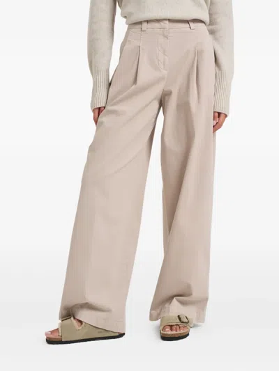 Peserico Pleated Trousers In Neutral