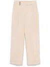 Peserico Pleated Trousers In Neutrals