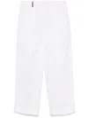 Peserico Cotton Polyester Pants In White