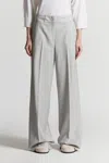 Peserico Pleated Wide-leg Trousers In Gray