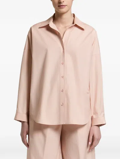 Peserico Pleated-back Shirt In Pink