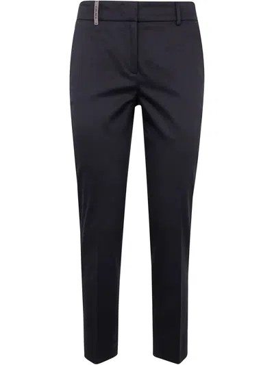 Peserico Women's Trousers With Pockets And Loops In Grey