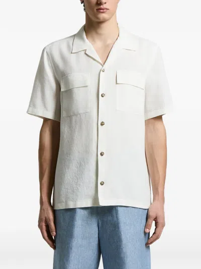 Peserico Pocket Button Shirt In White