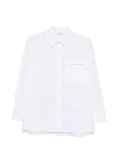Peserico Long Sleeve Shirt In White