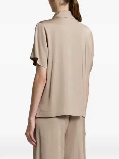 Peserico Pocket Short-sleeve Shirt In Neutral