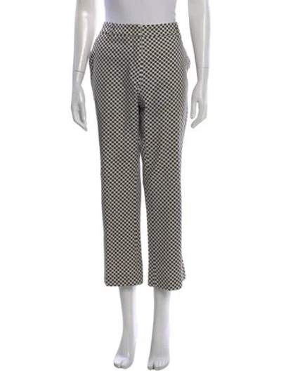 Pre-owned Peserico Polka Dot Print Straight Leg Pants In Multi