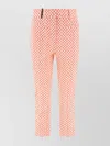 Peserico Cropped Trousers With Playful Polka-dot Pattern
