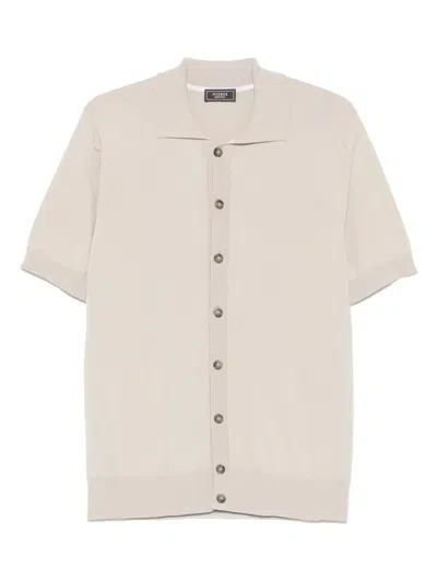 Peserico Polo-collar Shirt In Neutrals