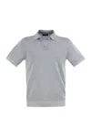 Peserico Polo Shirt In Linen And Cotton Yarn