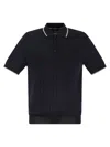 Peserico Men's Polo Shirt In Blue/beige