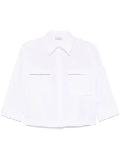 Peserico Poplin Shirt In White