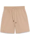Peserico Poplin Shorts In Neutrals