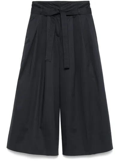 Peserico Poplin Trousers In Blue
