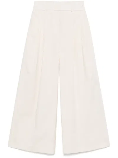 Peserico Poplin Trousers In Neutrals
