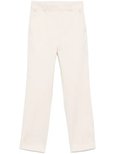 Peserico Poplin Trousers In Neutrals