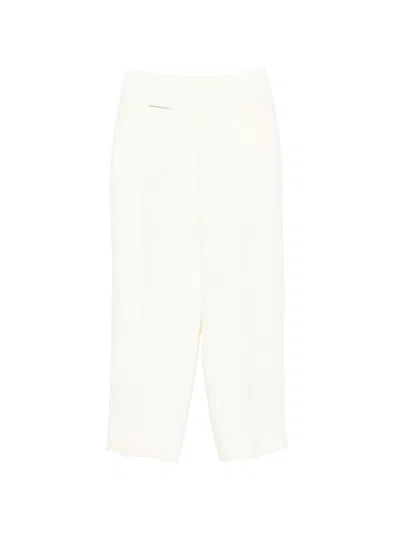 Peserico Press-crease Trousers In White