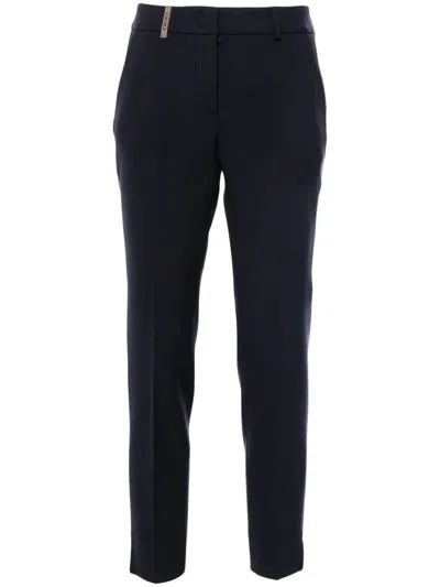 PESERICO PRESSED-CREASE TROUSERS