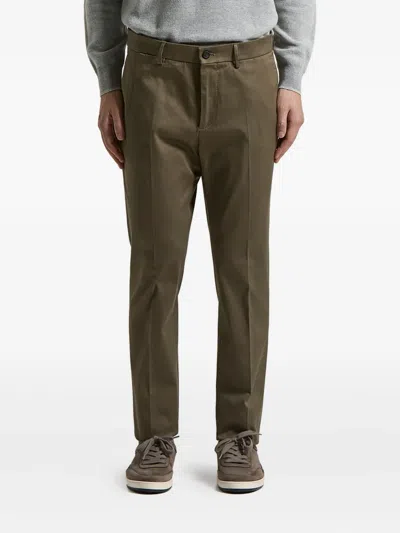 Peserico Pressed-crease Trousers In Green