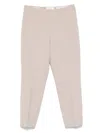 Peserico Pressed-pleat Trousers In Pink