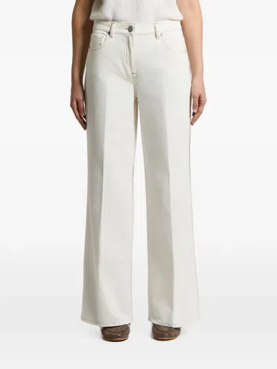 Peserico Pressed-crease Jeans In Multi