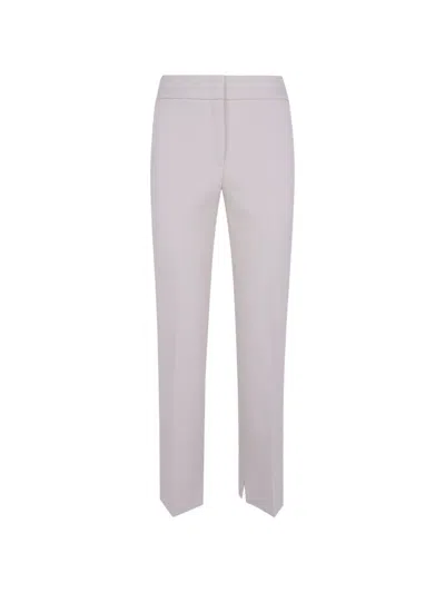 Peserico Pressed-crease Side-slit Trousers In Multi