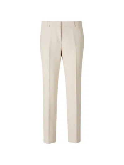Peserico Pressed-crease Straight-leg Trousers In Neutral