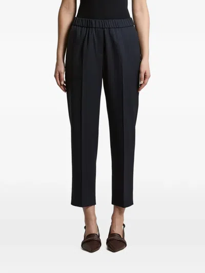 Peserico Pressed-crease Trousers In Blue