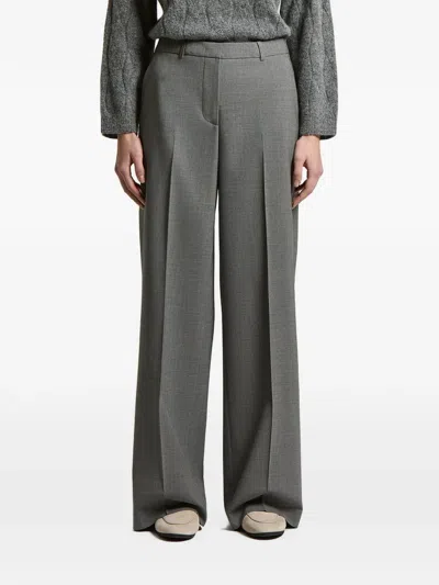 Peserico Pressed-crease Trousers In Gray