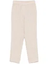 Peserico Prince Of Wales Linen Trousers In Neutrals