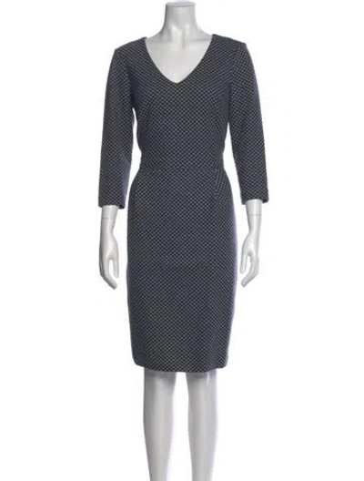 Pre-owned Peserico Printed Knee-length Dress In Multi