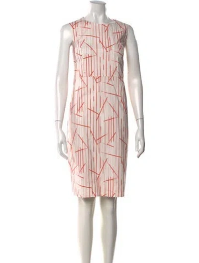 Pre-owned Peserico Printed Knee-length Dress In Multi