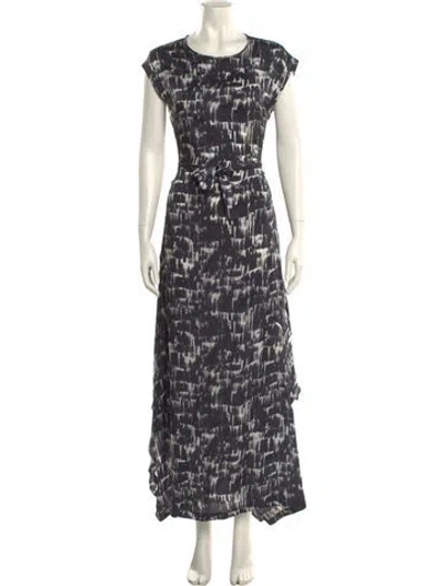 Pre-owned Peserico Printed Long Dress In Multi