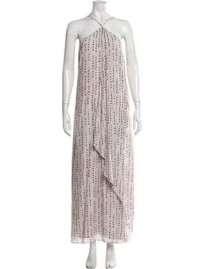 Pre-owned Peserico Printed Long Dress In Multicolor