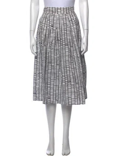 Pre-owned Peserico Printed Midi Length Skirt In Multicolor