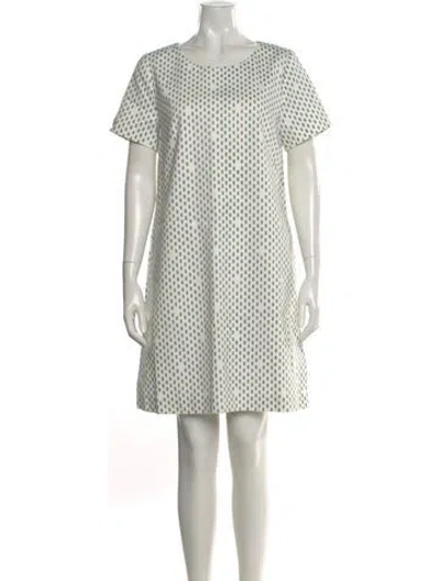 Pre-owned Peserico Printed Mini Dress In Neutral