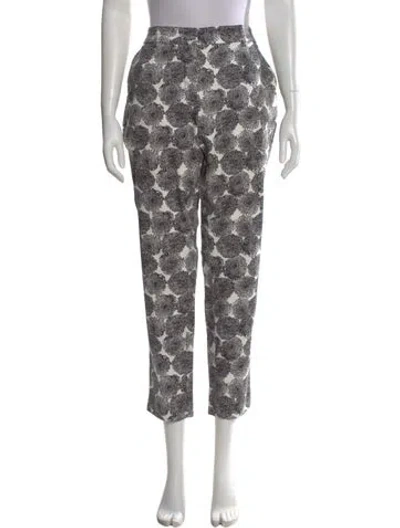 Pre-owned Peserico Printed Straight Leg Pants In Multi