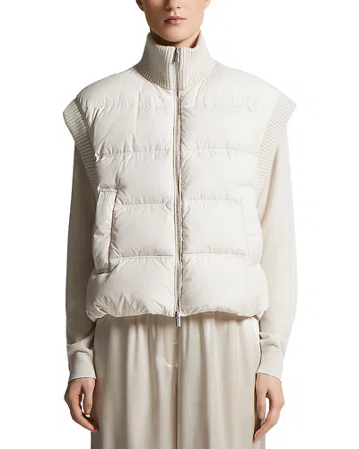 Peserico Puffer Vest In White
