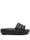 Peserico Punto Lace Slides In Black