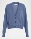 Peserico Punto Luce Button-down Knit Cardigan In Brown