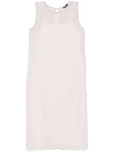 Peserico Punto Luce-chain Midi Dress In Pink